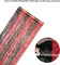 4 Pack 3.3x6.6 ft Red and Black Foil Fringe Backdrop Curtains - Wavy Tinsel Streamers Birthday Birthay Decorations, Fringe Backdrop for Graduation, Xmas, Disco Party